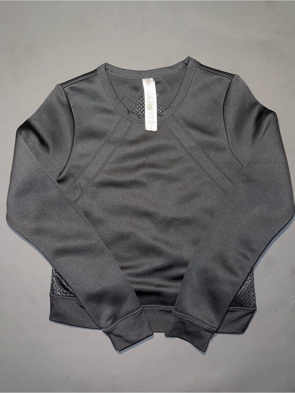 Fabletics Black Crewneck Athletic Sweater